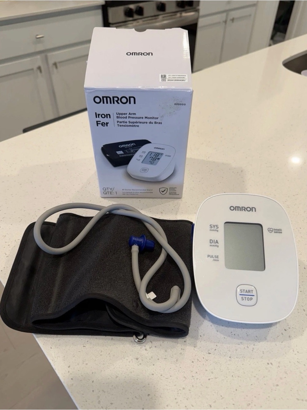 OMRON Upper Arm Blood Pressure Monitor IntelliSense Open Box Tested Complete